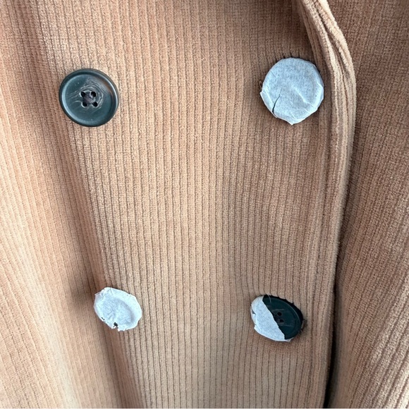 Madewell Knit Corduroy Redford Blazer NWT Plus Size 4X Hazelnut Double Breasted - Picture 11 of 15